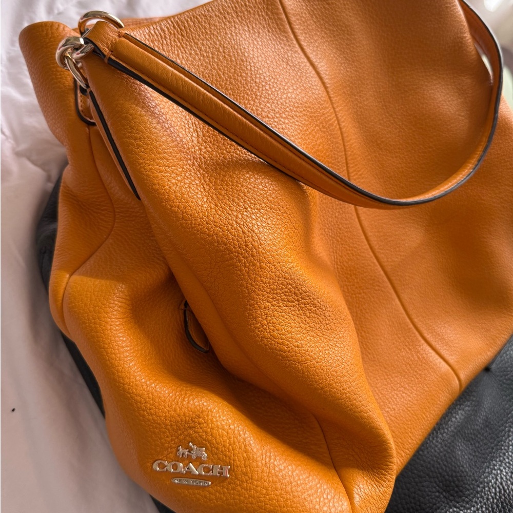 Coach Orange Leather Patch Accessory - image 7